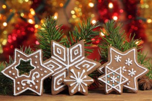 Christmas gingerbread stars